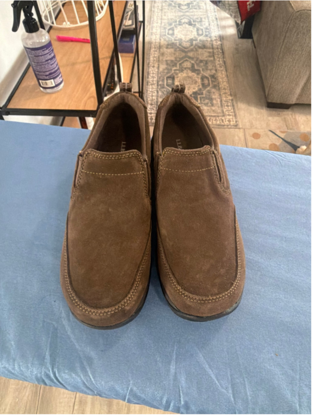 Women's L.L.Bean Brown Suede Loafers Size 9.5